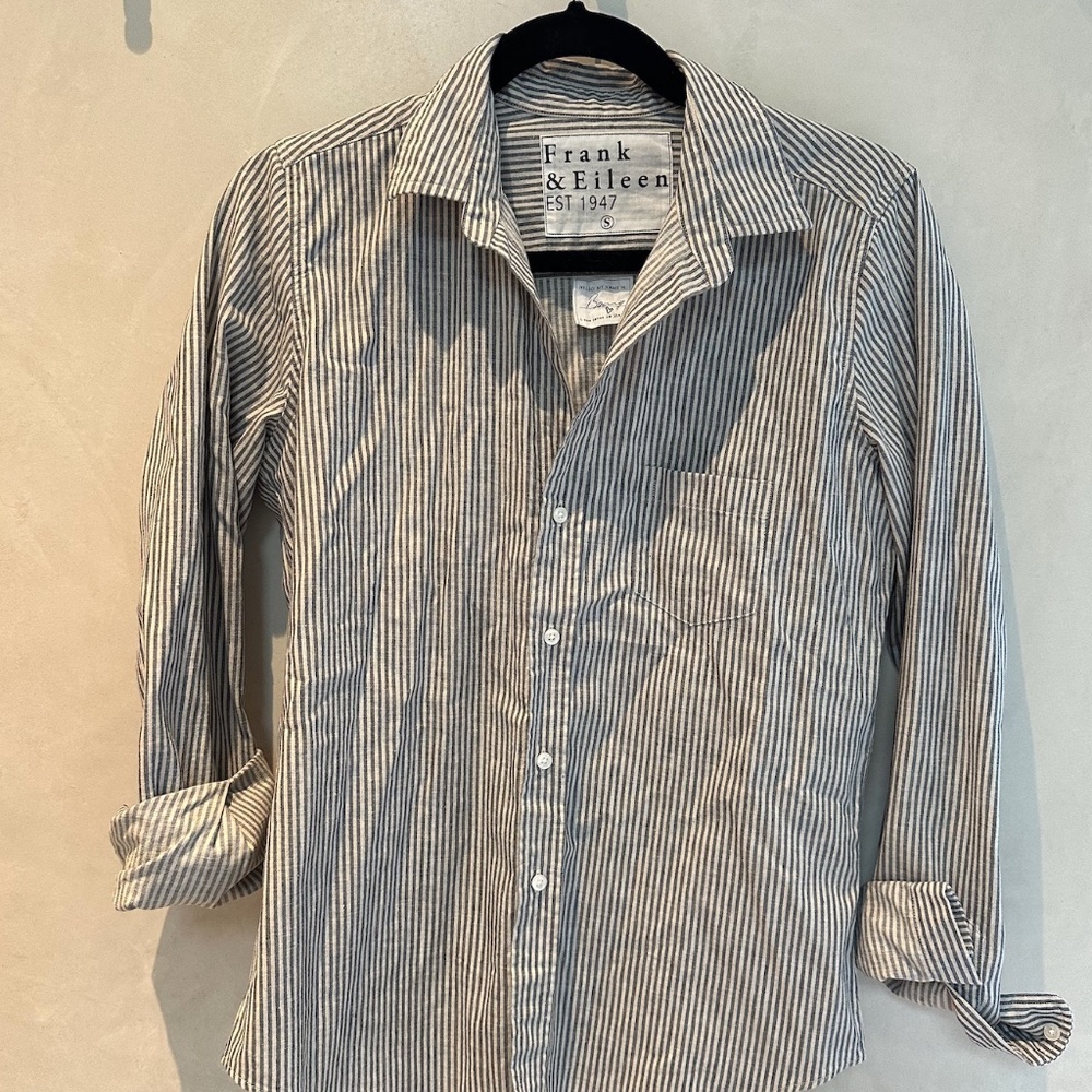 Frank and Eileen Barry Woven Cotton Top Size S NWOT